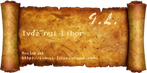 Iványi Libor névjegykártya